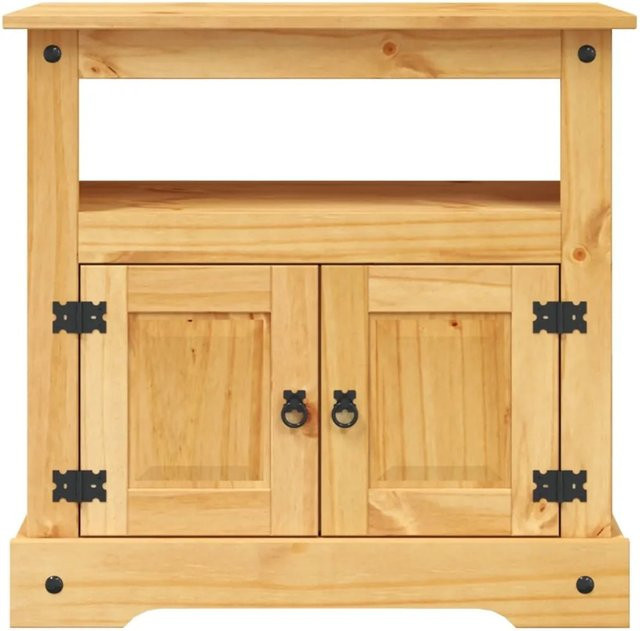 vidaXL TV-Schrank Corona aus Massiv Kiefer in Braun im Mexiko-Stil, B/T/H: 80 x 43 x 78 cm - Bild 1