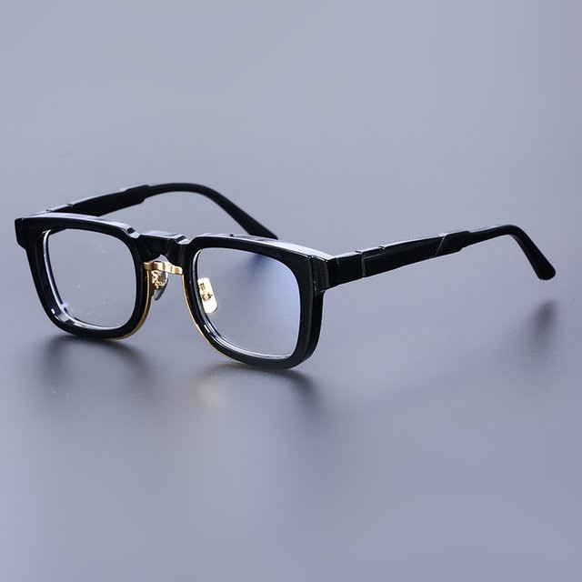 WENID Korrektionsbrille, Quadratisch, Vollrand, Kunststoff, Unisex, Schwarz - Bild 1