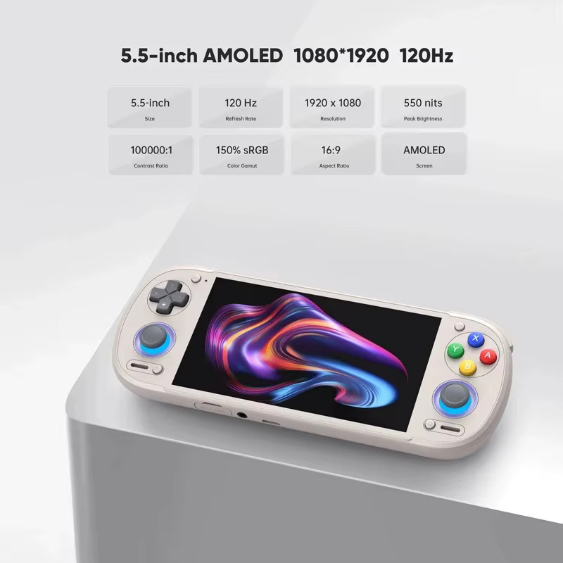 Retroid Pocket 6 Handheld-Spielkonsole mit 5,5 Zoll 1080p 120Hz AMOLED-Bildschirm und Android - Bild 4