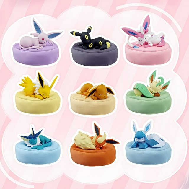 FUNISM Eeveelution Schlafpositionen-Serie Blind Box, Eevee Anime-Figuren, Pokémon - Bild 1