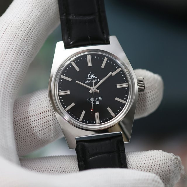 HEIMDALLR Analoguhr, Handaufzug, 36 mm, Leder, Schwarz, Herren - Bild 1