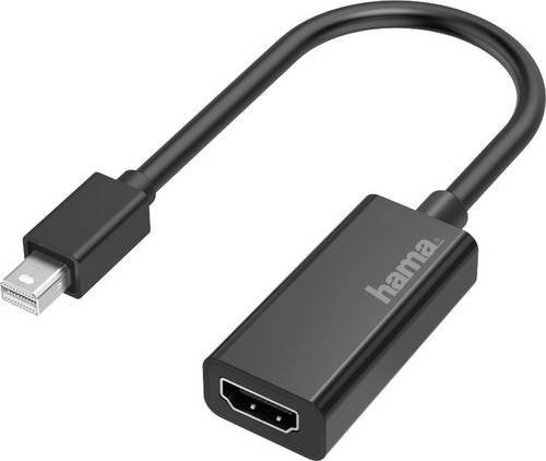 Hama Video-Adapter Mini-DisplayPort auf HDMI in Schwarz für Ultra-HD 4K - Bild 1