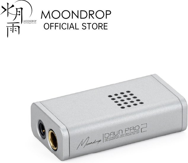 MOONDROP Dawn Pro 2 Tragbarer USB-DAC-Verstärker mit Dual CS43198 DAC, 32Bit/384KHz, DSD256, Silber - Bild 1