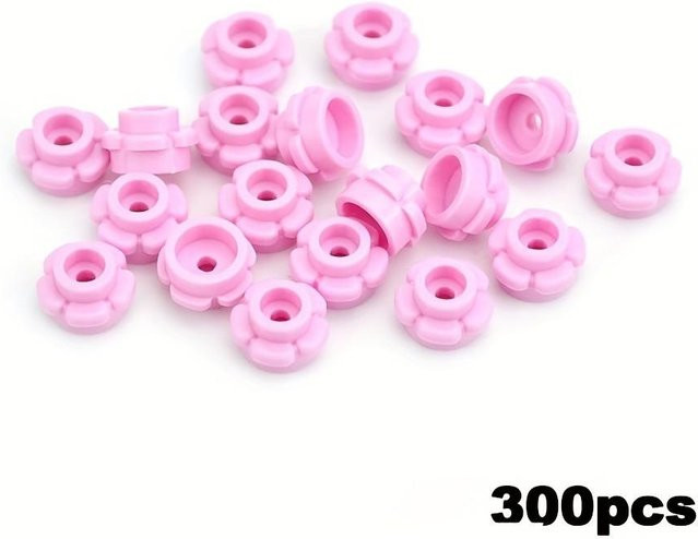 Yiran toy Bausteine Rund 1x1 mit Blume, 300-teiliges Set, ab 6 Jahren - Bild 1