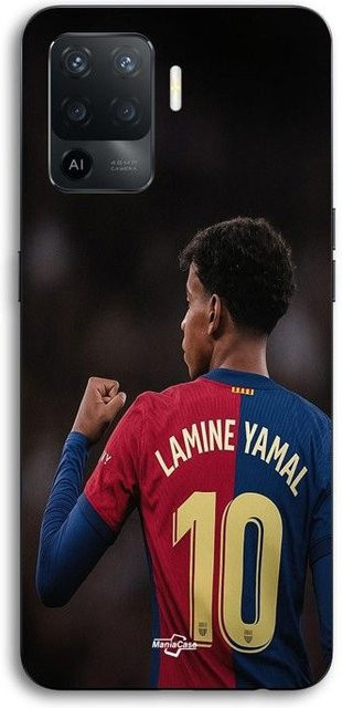 Handyhülle für Oppo A94 mit Lamine Yamal Nr. 10 FC Barcelona Maniacase in Schwarz - Bild 1