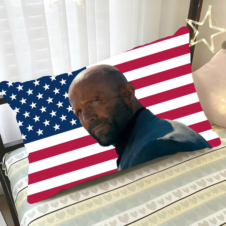 Potdemiel Kissenbezug mit amerikanischer Flagge, rechteckig, mehrfarbig - Bild 4