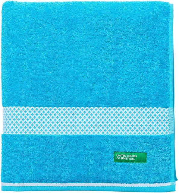 Benetton Badetuch Summer Blau aus Baumwolle, Breite: 70 cm, Länge: 140 cm - Bild 1