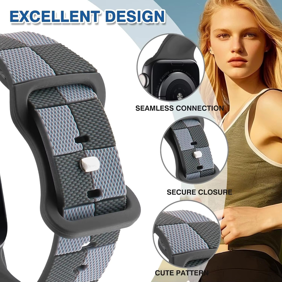 RWBANDS Uhrenarmband Silikon, Schwarz, Damen - Bild 4