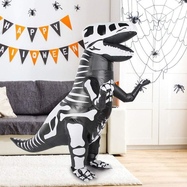 Hangchen Family Dinosaurier Kostüm, Schwarz, Unisex - Bild 1