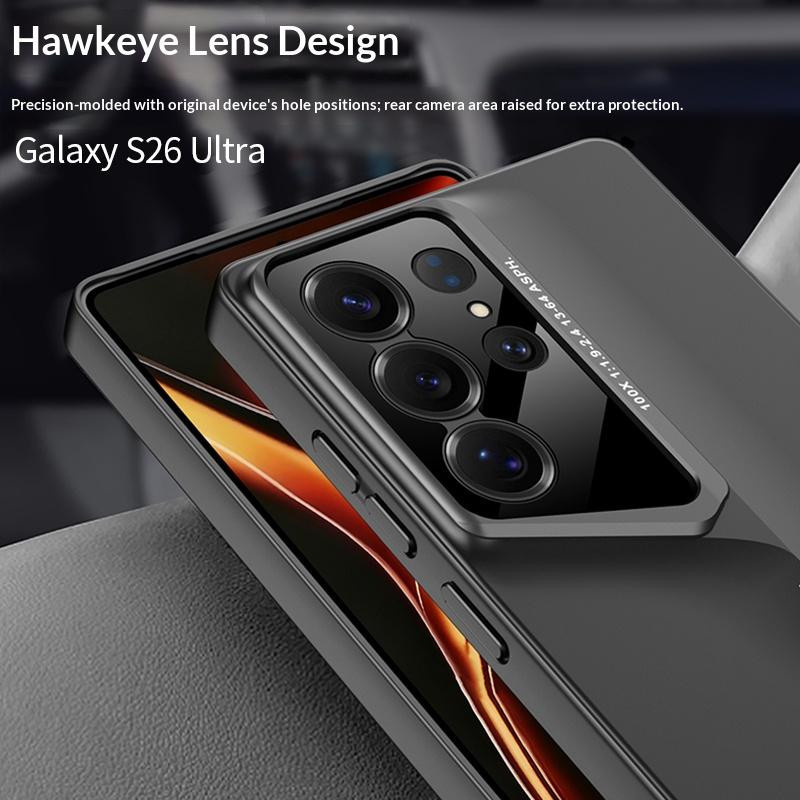 Samsung S26 Ultra Business Klingen-Mecha-Rüstung Handyhülle in Schwarz mit matter Hartschalen-Abdeckung - Bild 2
