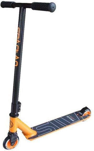 SPARTAN Stunt Alu Freestyle Scooter, Schwarz/Orange, ABEC 7 - Bild 1