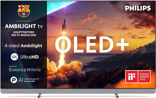Philips 77OLED910 OLED TV in Grau mit 4K UHD, Wi-Fi und Bluetooth - Bild 1