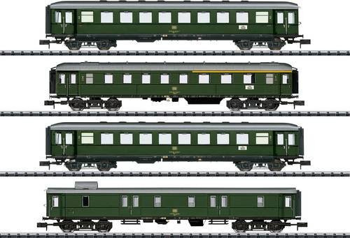 MiniTrix 18709 N Personenwagen Nahverkehr der DB, 4er-Set, 1:160