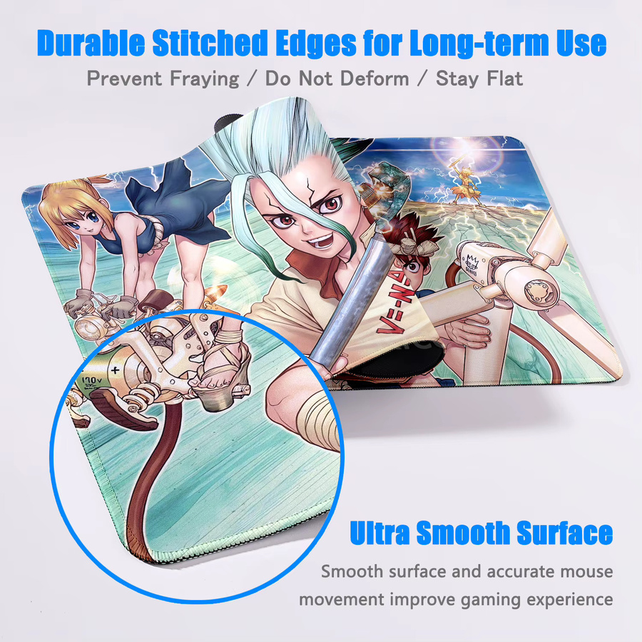 Riccu Dr Stone Ishigami Senkuu Anime Gaming-Mauspad XL in Multicolour - Bild 2