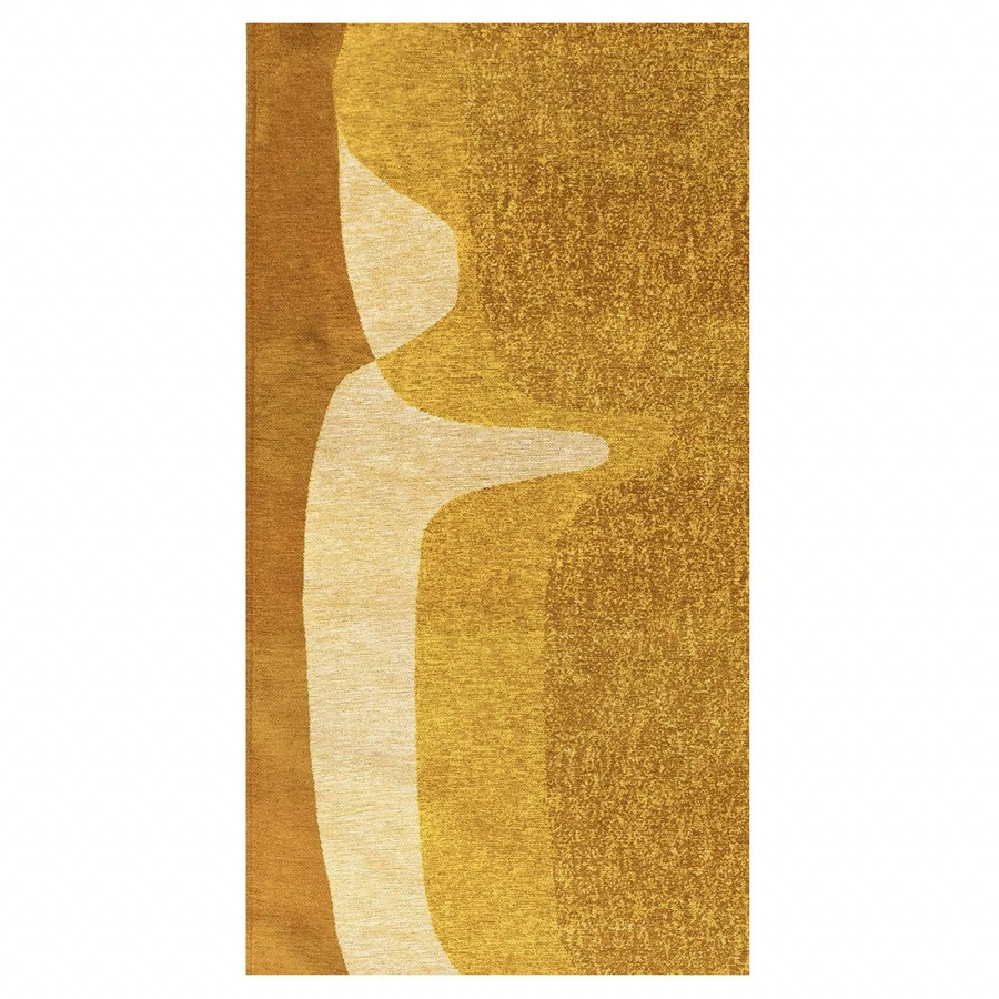 Lola&Moi Teppich Curry Gelb mit geometrischem Vintage-Design, Breite: 80 cm, Tiefe: 150 cm - Bild 2