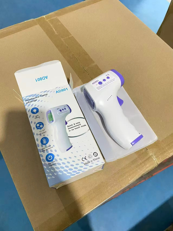 Digitales Infrarot-Thermometer mit Sprachausgabe und Hintergrundbeleuchtung für Baby und Erwachsene in Weiß - Bild 3