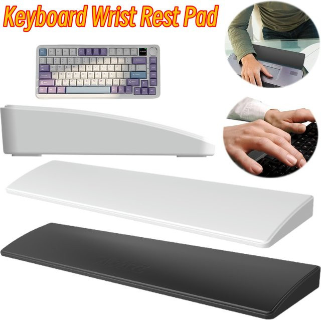 ALLOYSEED Gaming-Tastatur-Handgelenkauflage mit 87 Tasten und rutschfester Gummi-Basis in Schwarz - Bild 1
