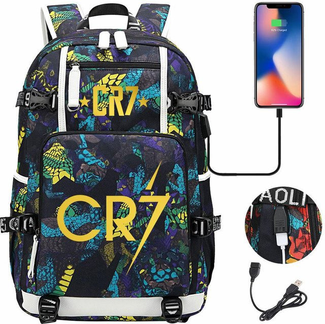 3-teiliges Schulrucksack-Set für Schüler aus Oxford-Stoff in Multicolour, B/T/H: 47 x 30 x 15 cm - Bild 1