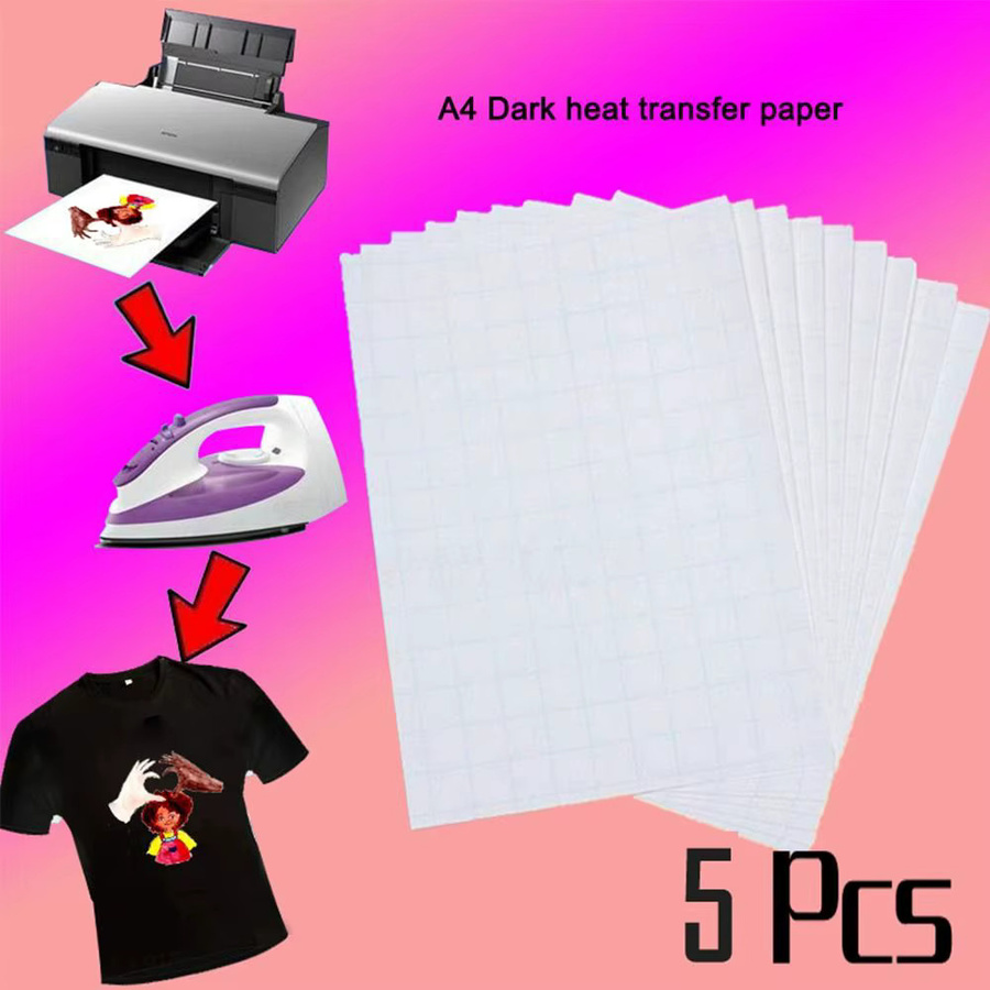 Inkjet Sublimationspapier für dunkle Stoffe A4 zum Transfer von T-Shirts und DIY-Projekten - Bild 2