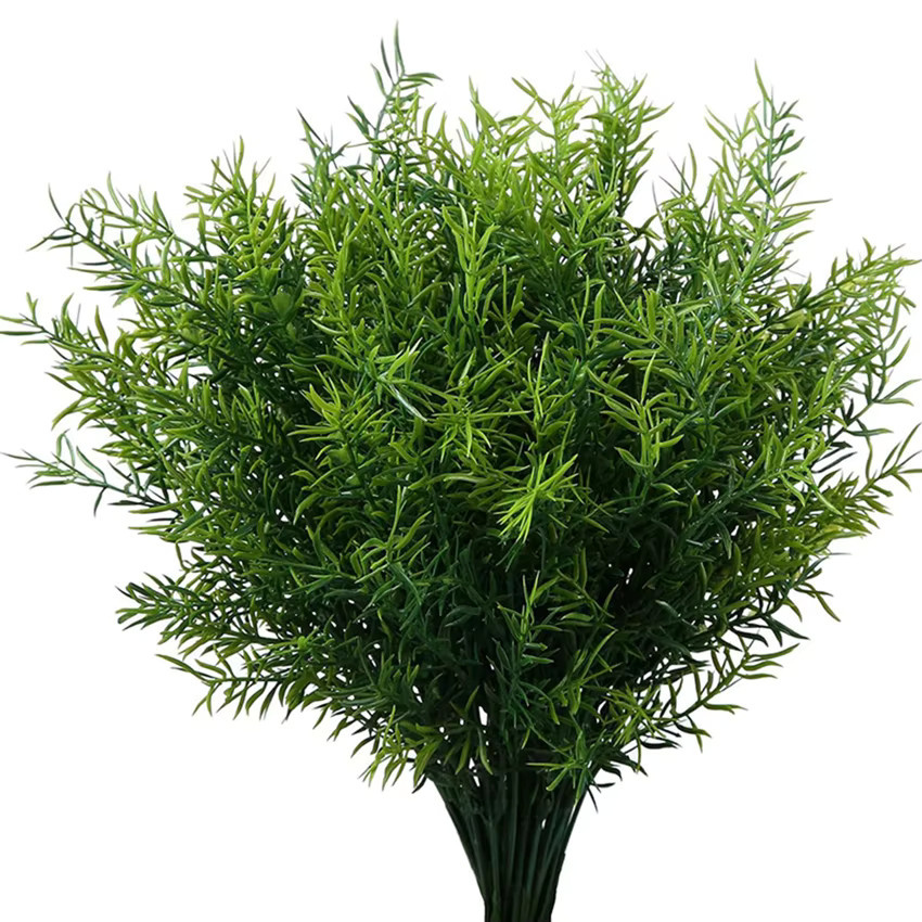 Künstliches grünes Gras aus Kunststoff für die Dekoration von Vasen, Hochzeiten und Hausgärten - Bild 3