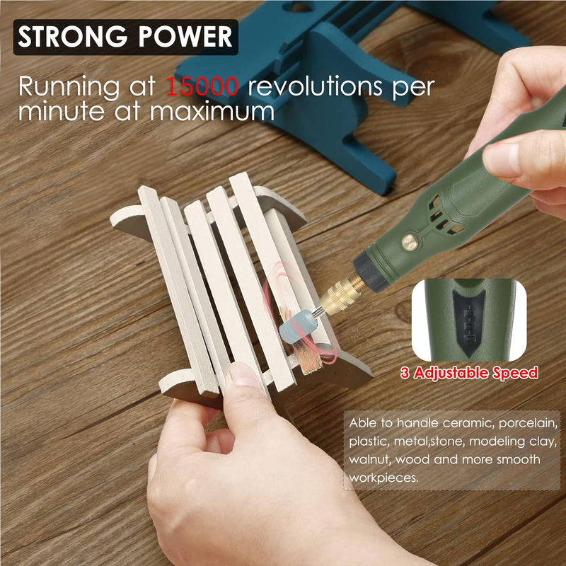 TOMTOP Kabelloses Rotationswerkzeug-Set in Grau mit 15.000 U/min und USB-Wiederaufladung - Bild 7