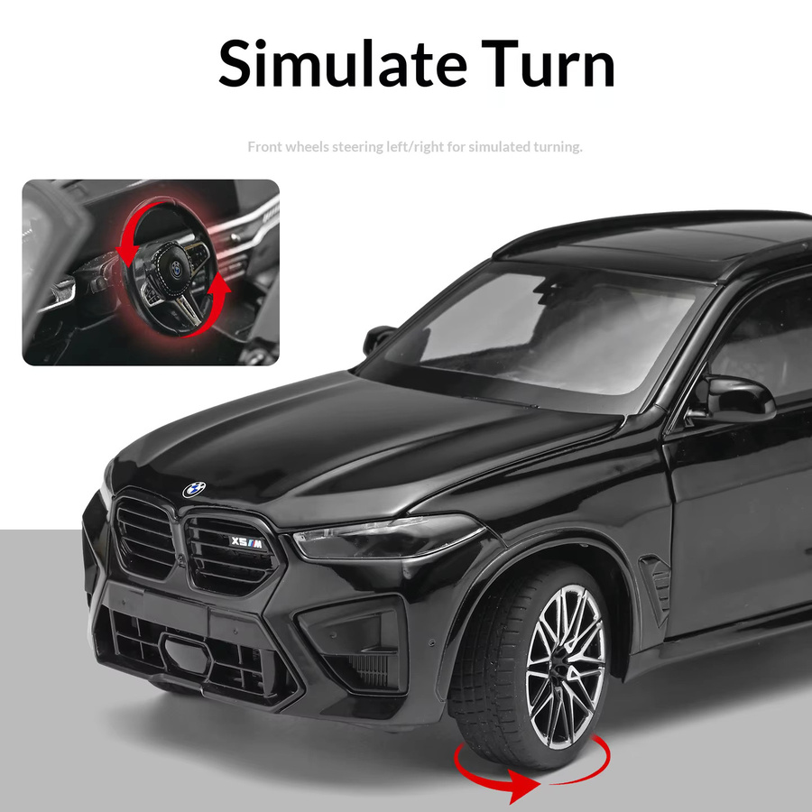 Maisto BMW X5M, Modellauto, 1:24, Metall, Grau, Schwarz - Bild 5