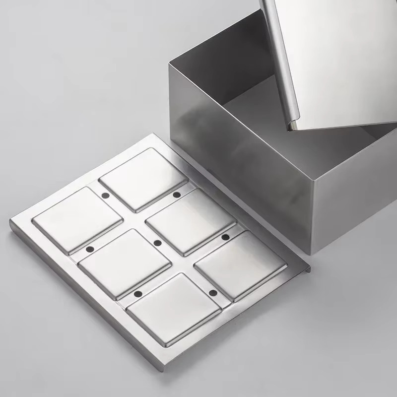 JUSTINLAU Tofuform aus Edelstahl mit Entwässerungsfunktion für die DIY-Herstellung, Silber - Bild 2
