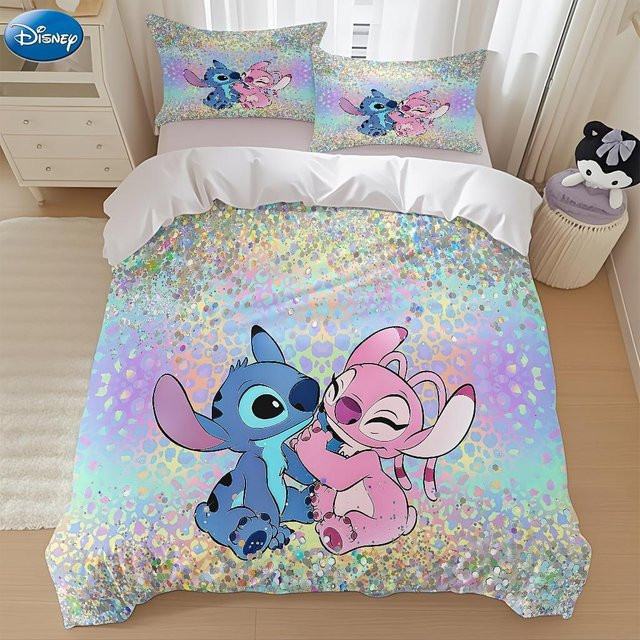Gu Tao Stitch Bettwäscheset mit Kissenbezug, Mehrfarbig, B/H: 140 x 210 cm - Bild 1