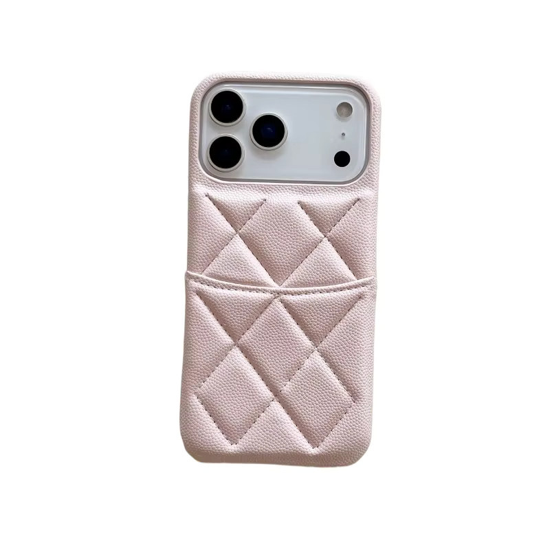 Luxuriöse iPhone Handyhülle aus Lychee-PU-Leder mit Kartensteckplatz und Brieftaschen-Funktion in Weiß für iPhone 17, 16, 15, 14, 13, 12 Pro Max, stoßfest - Bild 3
