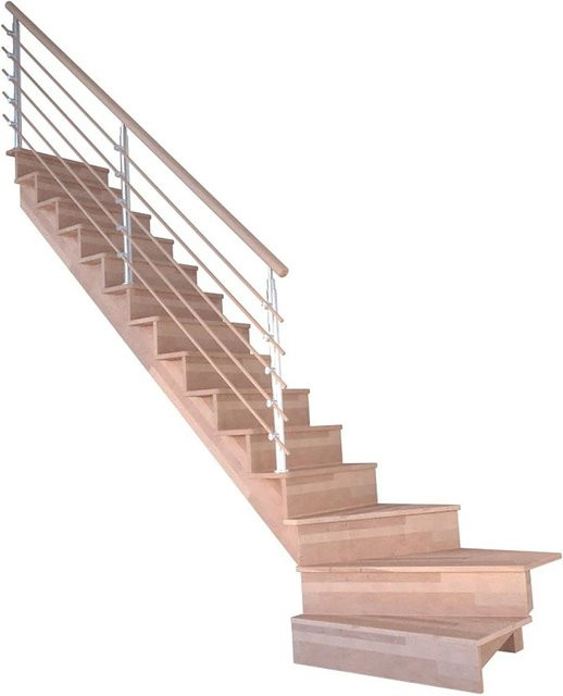 StarWood Treppen Lindos Pro Buche Gewendelte Setzstufe in Braun, Länge: 80 cm - Bild 1