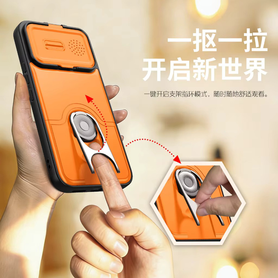 Schutzhülle mit Ringhalter für Xiaomi POCO X8 Pro Max M8 M7 F8 Ultra F6 X7 X6 C85 C75 C71 C61 in Rot mit Kameraobjektivschutz - Bild 4