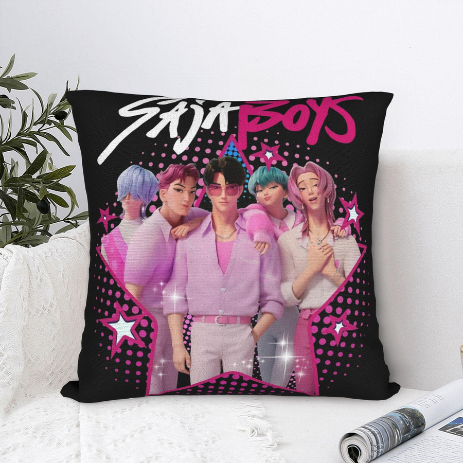 Dekorativer Kissenbezug Saja Boys Kpop Hunters Demons Jinu Abby Mystery von SH Boutique in Weiß, B/B/H: 30 x 30 x 0 cm - Bild 5