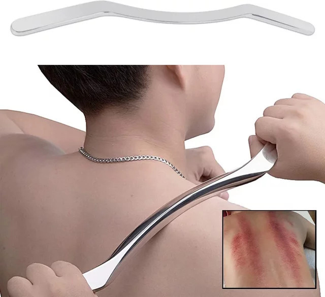 DUTRIEUX Gua Sha Massagegerät aus Edelstahl, Unisex - Bild 1