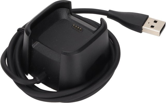 DIYelecs USB-Ladekabel Dock-Ständer für Fitbit Versa, 1 m, Schwarz - Bild 1
