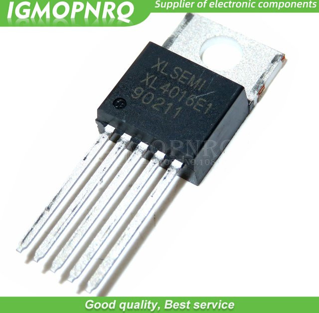 5 Stück XL4016E1 XL4016 TO220-5 Step-Down DC-DC Wandler in Schwarz - Bild 1