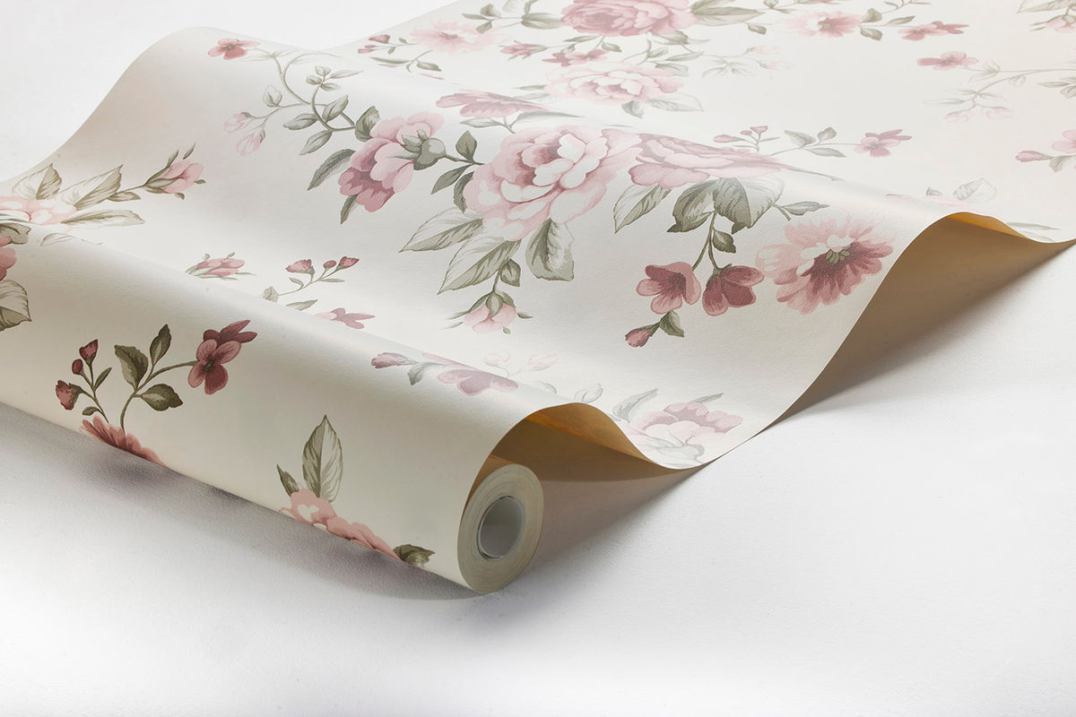 BoråsTapeter Wallpaper Nomi 7485 Floral Vintage Design in Rose aus Vlies - Bild 3