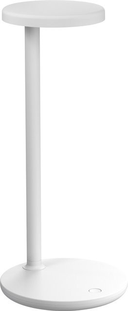 Flos Oblique Qi Tischleuchte in Weiß mit modernem Design und Touch-Funktion - Bild 1