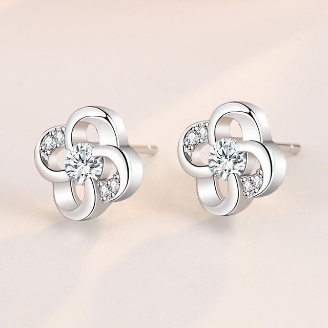 Wucifang Jewelry Ohrringe, 925 Silber, Zirkonia, Damen - Bild 1