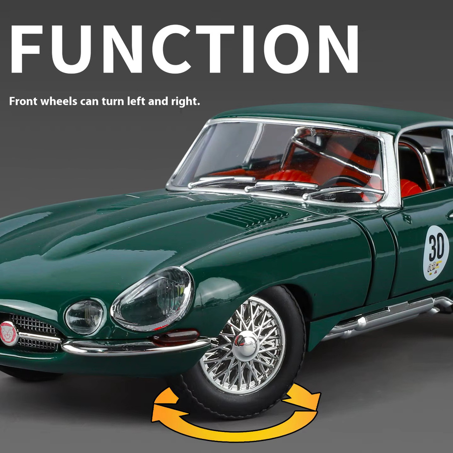 Maisto Jaguar E-TYPE Automodell, Maßstab 1:24, Metall, Grün - Bild 3