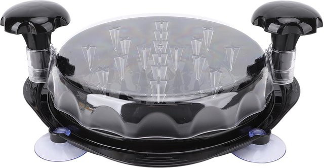 Koogeelife Hähnchen-Zerkleinerer mit ergonomischem Griff und Anti-Rutsch-Basis in Grau/Schwarz für 6,5-9 kg - Bild 1