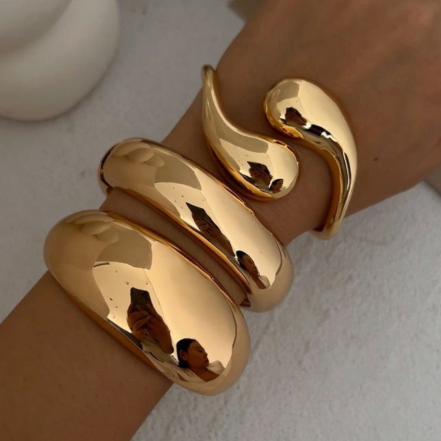 Ingemark Armreifen, Goldfarbe, Unisex - Bild 1