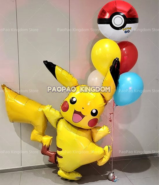 Potdemiel Pokémon Pikachu Latexballons für Kindergeburtstag und Babyparty Dekoration - Bild 1