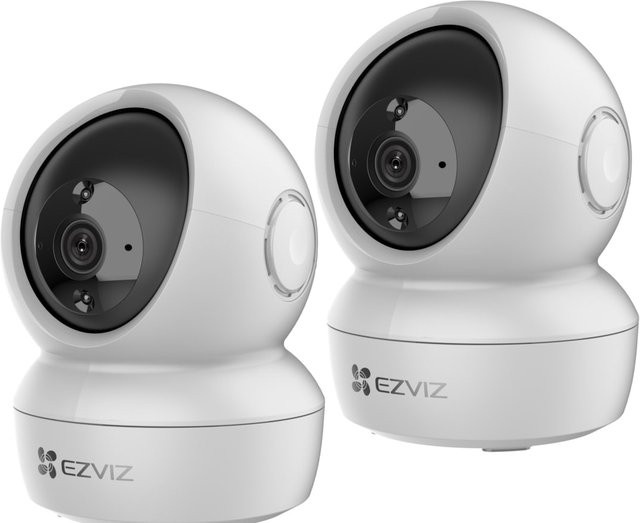 EZVIZ H6C 2MP Indoor PT Kamera Multipack, Weiß, 2er-Set - Bild 1