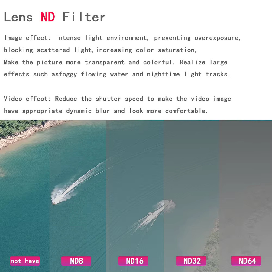 DJI ND CPL Polarisationsfilter Set für DJI Osmo Action 3, 4 und 5 Pro inklusive Objektivfilter Rahmen in Schwarz - Bild 4