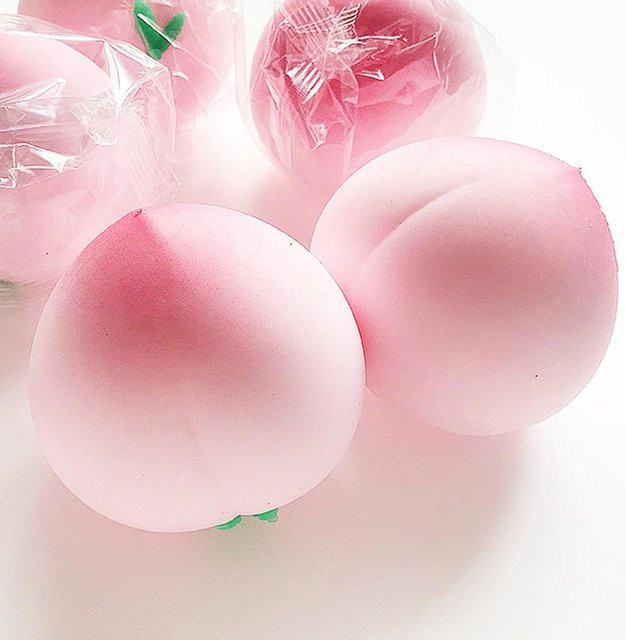 BC Pet Supplies Rosa Saftige Pfirsich Squishy, Kneten, Quetschen - Bild 1
