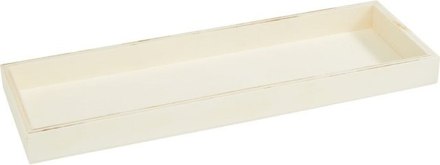Rayher Tablett-Schale tabletop aus Sperrholz in Beige, Durchmesser: 29,5 cm, Höhe: 2,3 cm - Bild 1