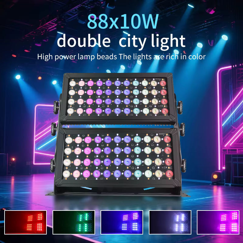 Aicpose RGBW DMX LED Wall Washer Outdoor Floodlight IP65 Wasserdicht, Schwarz - Bild 5