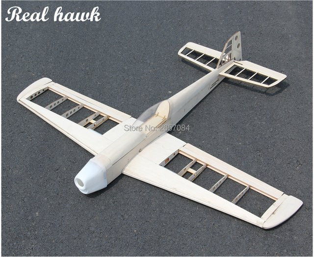 Real hawk RC-Flugzeuge, Sportflugzeug-Rahmen, Modellbausatz, Holz, 1100mm Spannweite - Bild 1