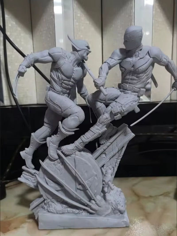 Bandai Deadpool und Wolverine Figuren Set Maßstab 1:8 in Weiß und Rot für Erwachsene - Bild 2