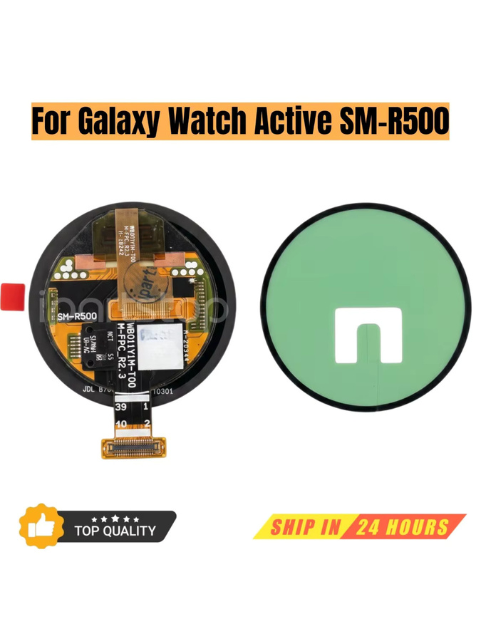 Samsung Galaxy Watch Active SM-R500 Ersatz Super AMOLED LCD Display Touchscreen Baugruppe in Schwarz - Bild 4
